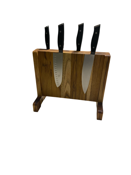 Teak Wood Knife Board