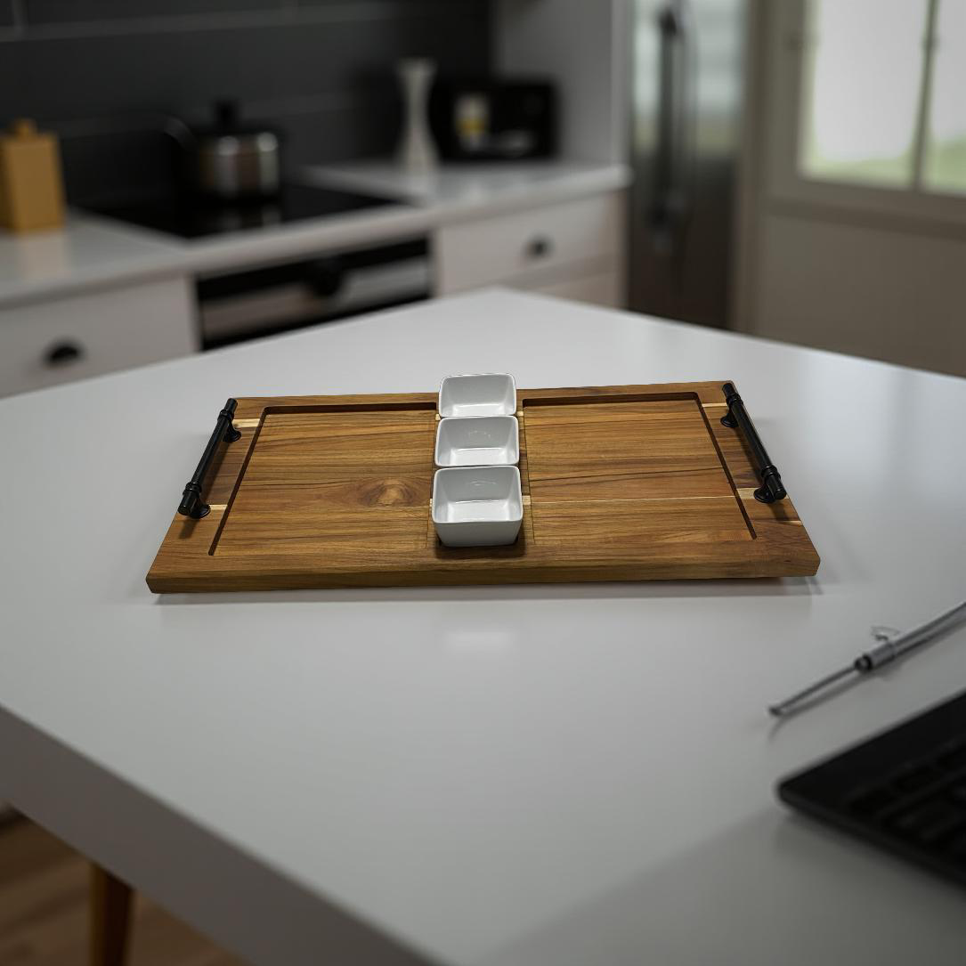 Teak Wood OG Charcuterie Board