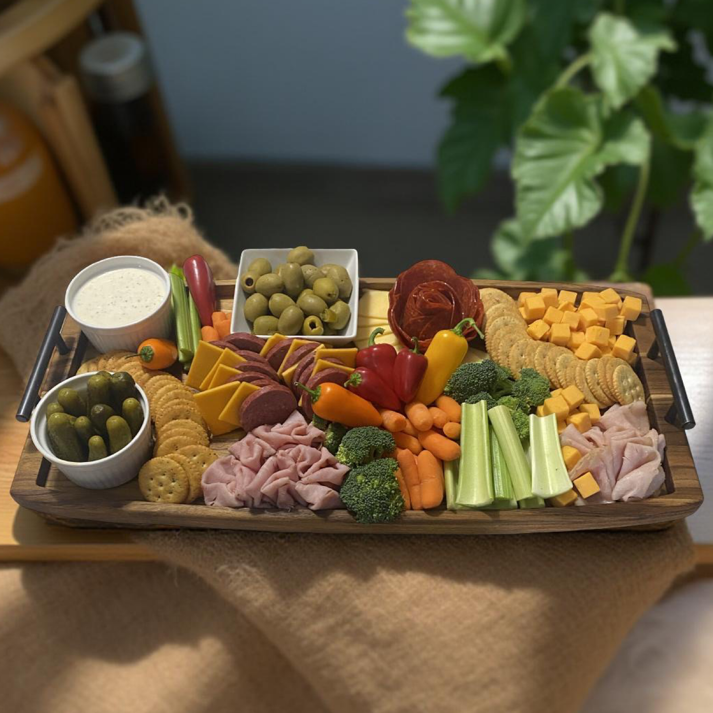 Teak Wood Charcuterie Board