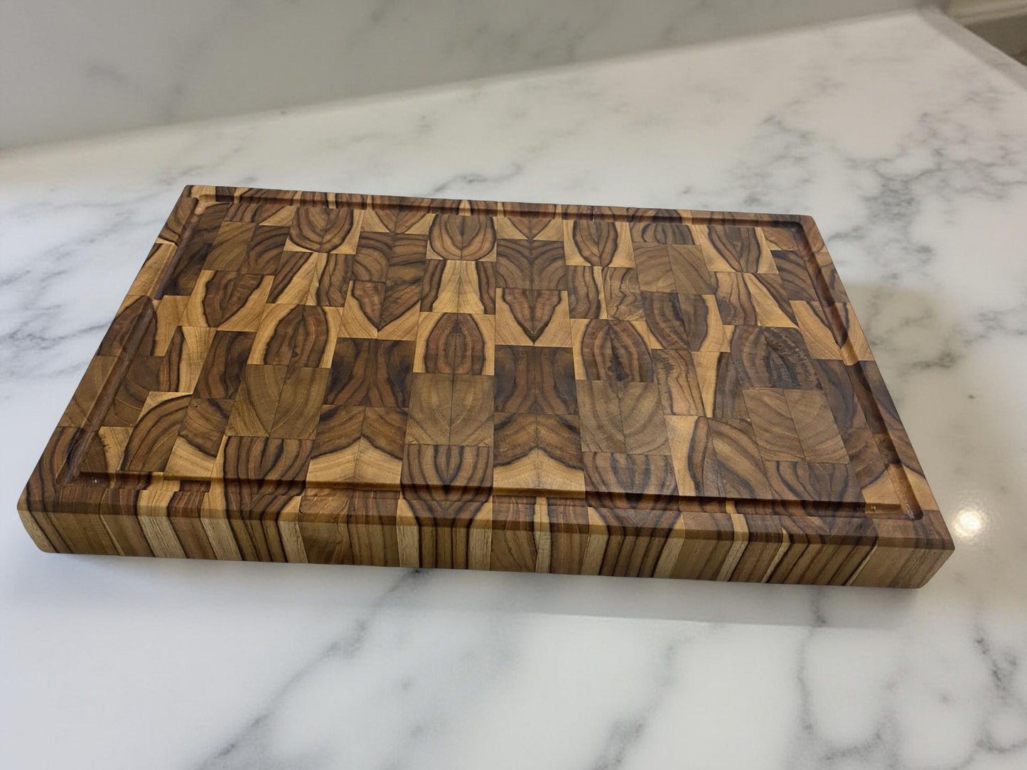 Teak Wood End Grain Cutting Board