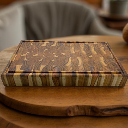 Teak Wood End Grain Cutting Board