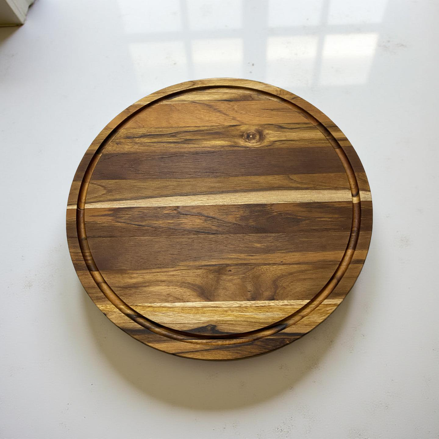 Teak Wood Round Cutting Board